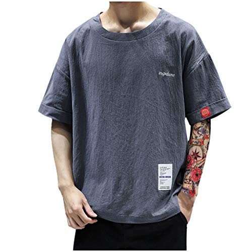 Chaleco Impreso Letras Verano de los Hombres Moda Cómodo Tops de Ejercicio