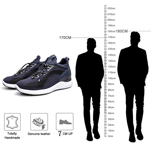 CHAMARIPA Zapatos con Alzas Interiores para Hombres - 7CM Que Aumentan Su Altura - Deportes de Exterior Sneaker