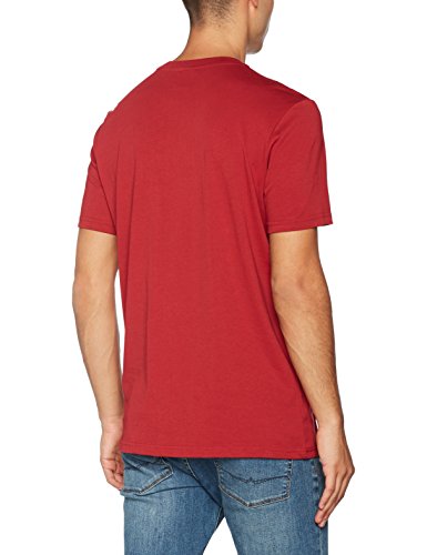 Champion Camiseta Classic Logo, Rojo, M para Hombre