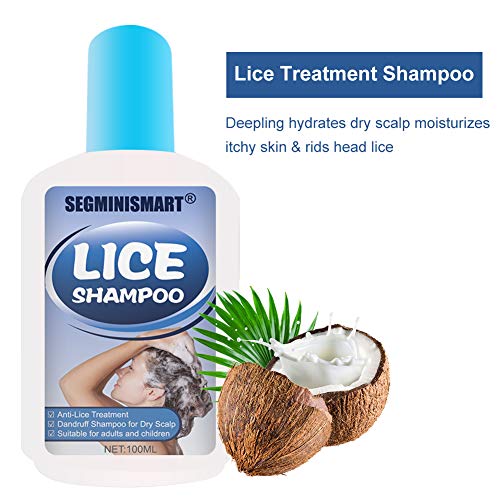 Champú Antipiojos Tratamiento,Champú Post-Tratamiento Piojos,Tratamiento para Piojos y Liendres,Champú Terapéutico Anti Piojos Niños con