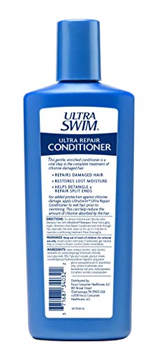 Champú De Eliminación De Cloro UltraSwim. Fórmula Hidratante. Elimina El Cloro Y El Olor A Cloro Con Solo Un Uso, Se Puede Usar Después De Cada Baño. 207 Mililitros
