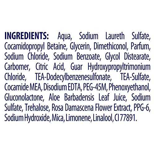 Champú Dove para el cuidado del verano, edición limitada con aroma de aloe vera y agua de rosas, 6 unidades (250 ml).