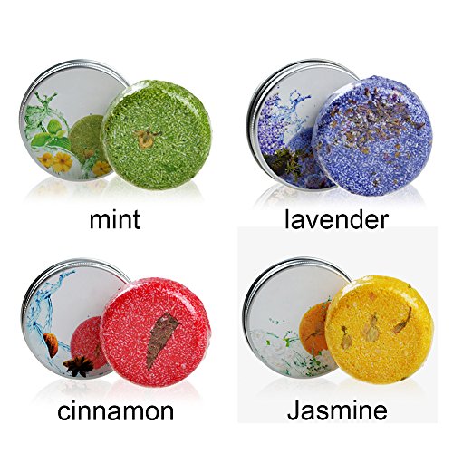 Champú en pastilla para el control de la grasa de FAVOLOOK, hecho a mano, anticaída y anticaspa, canela, para el cuidado del cabello