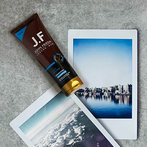 Champú energizante John Frieda Man JF Man Lift System para cabello fino y plano, 250 ml