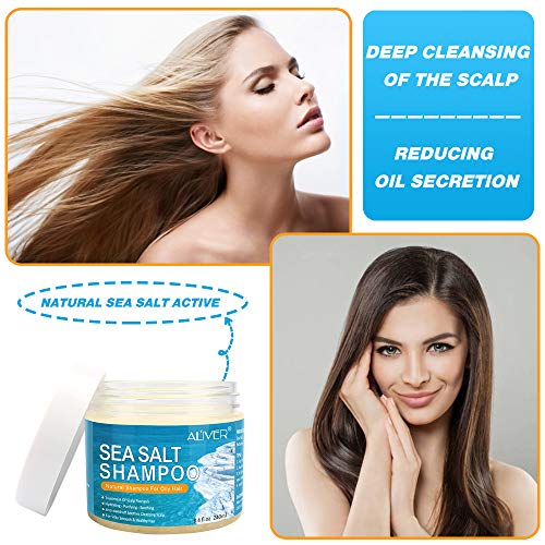 Champú para la psoriasis, champú anticaspa, champú para el tratamiento del cabello con sal marina, champú para el tratamiento del cuero cabelludo con picazón para la psoriasis del cuero cabelludo