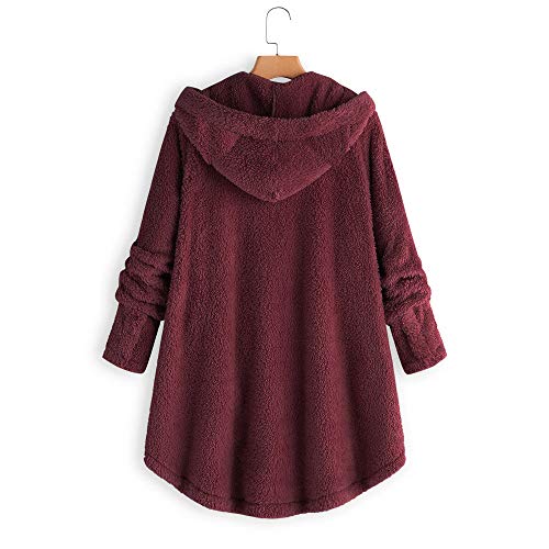 Chaqueta de Abrigo de Piel sintética cálida de Mujer para Mujer Ropa de Abrigo de Parka con Cremallera sólida de Invierno Invierno Mujeres Moda Informal más Gruesa Slim sólido Abajo Chaqueta Abrigo