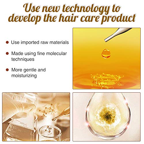 Charminer Mascarilla mágica de queratina para Tratamiento del Cabello, 120ml Máscara para Pelo Reparar profundamente el Cabello dañado, Tratamiento del Cuero cabelludo Aceite de Coco Aceite de argán