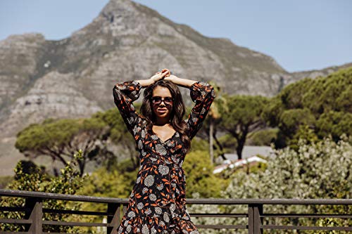 Cheapass Gafas de Sol Ojos de Gato Negras Diseño UV-400 Grandes XXL Metálicas Mujeres Hombres