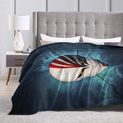 CHENQIAN Blea-Ch, Kuro-Saki Ichigo, Grim Rea-per Blanket Ultra-Soft Micro Fleece Manta cálida para Sala de Estar/Dormitorio 50"X40