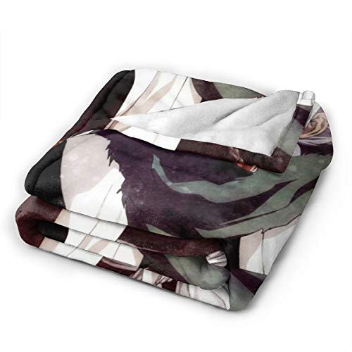 CHENQIAN Blea-Ch, Kuro-Saki Ichigo, Grim Rea-per Blanket Ultra-Soft Micro Fleece Manta cálida para Sala de Estar/Dormitorio 50"X40