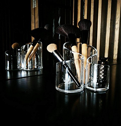CHENYU Organizador de Maquillaje para cosméticos, Organizador de Maquillaje, Soporte para brochas de Regalo de cumpleaños para su Escritorio Organizador