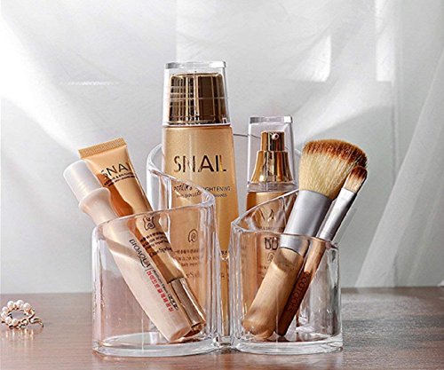 CHENYU Organizador de Maquillaje para cosméticos, Organizador de Maquillaje, Soporte para brochas de Regalo de cumpleaños para su Escritorio Organizador