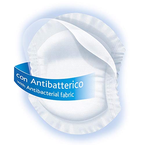 Chicco - Discos absorbentes desechables para la pérdida de leche (120 unidades para 4 semanas, antibacterianos).