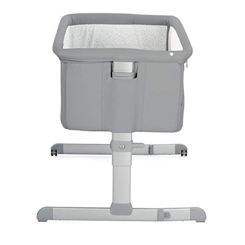 Chicco Next2Me Cuna de colecho con fácil apertura lateral, anclaje a cama y 6 alturas, color gris (Pearl)