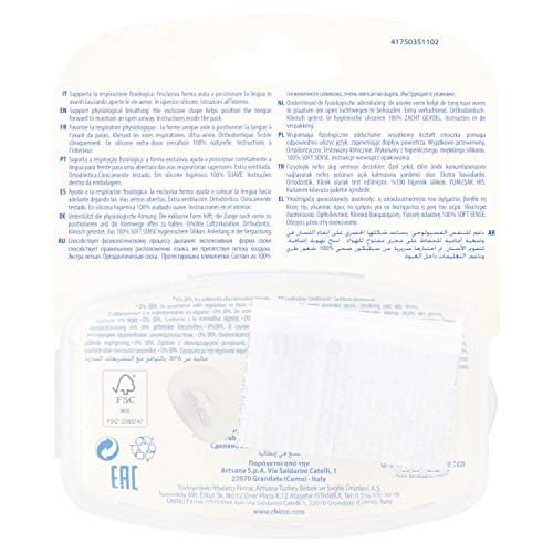 Chicco Physio Air - Pack de 2 chupetes de silicona para 16 - 36 meses, modelos aleatorios , color rosa