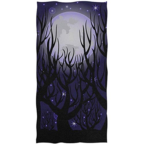 chillChur-DD Bath Towel Good Night Time Nature Moon Soft SPA Asciugamano da bagno Punta Delle Dita Bagno Doccia da spiaggia Impacco