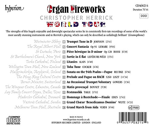 Christopher Herrick : Organ Fireworks World Tour.