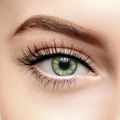 chromaview Lentillas de Color Verde Dos Tonos con Graduación (90 Días) / -1.00
