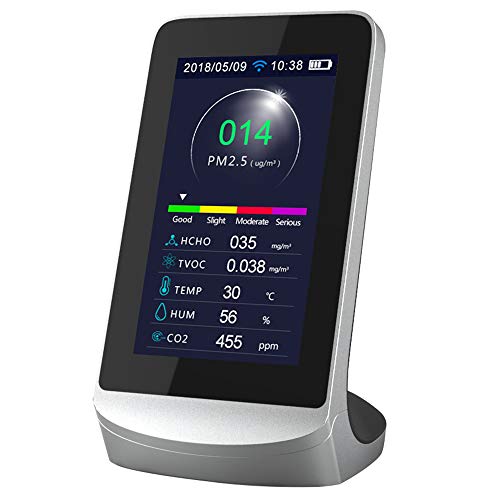 Cimoto WIFI Pantalla LCD Digital Medidores de CO2 TVOC HCHO Detector de DióXido de Carbono Analizador de Gas Probador de Calidad del Aire Protable