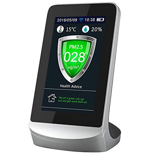 Cimoto WIFI Pantalla LCD Digital Medidores de CO2 TVOC HCHO Detector de DióXido de Carbono Analizador de Gas Probador de Calidad del Aire Protable