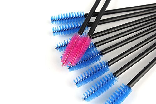 CINEEN 100Pcs Desechables Cepillos de Pestañas de Varitas Rímel Kit de rimel Cepillos Para Aplicadores cepillos mascara cepillo