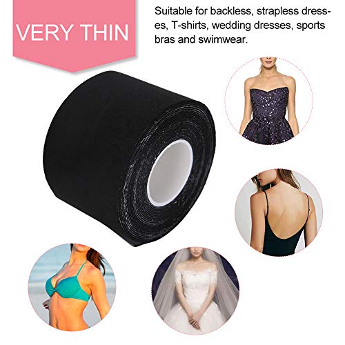 Cinta de levantamiento de senos, cinta de pechos cinta de sujetador para mujeres, cinta adhesiva elástica cinta de sujetador push up cinta impermeable y transpirable para el cuerpo(01)