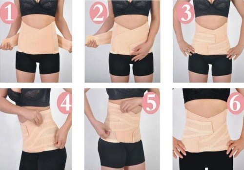 Cintura el¨¢stica transpirable Butterme cintur¨®n reductor postparto - recuperaci¨®n apoyo ce?idor Post benzonatato despu¨¦s del nacimiento abdomen cintur¨®n Quemagrasas adelgazas musaca formateur banda Tag Size L