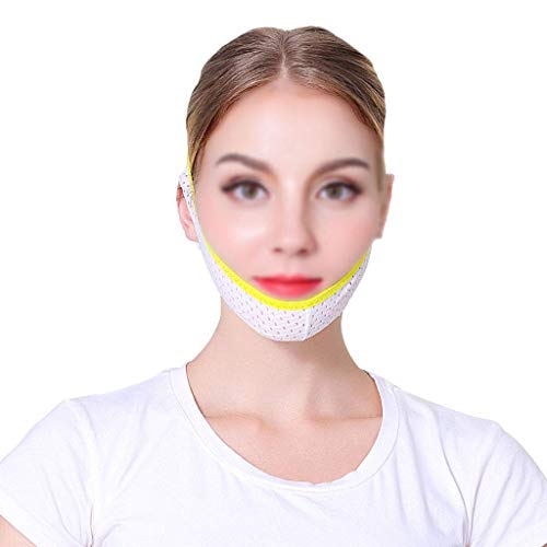 Cinturón adelgazante de levantamiento facial, máscara de línea en V Vendaje adelgazante Tratamiento facial de doble mentón Mascarilla adelgazante - Envoltura reafirmante para levantamiento de mentón