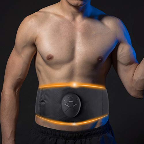 Cinturón De Músculos Abdominales EMS Entrenador Abdominal para Perder Peso, Masajeador Vibratorio De Cinturón Adelgazante Eléctrico 6 Modos, Cinturón Abdominal Moldeador De Cuerpo (B.)