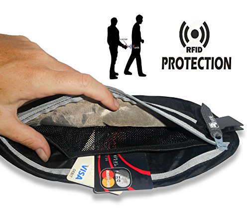 Cinturón para Puardar Dinero con Protección RFID. Porta- pasaportes para Viajar