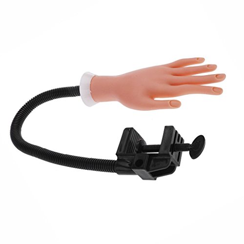 Cisixin Mano De Caucho Dedos De Práctica Flexible Manicura,para Práctica del Arte del Clavo Manicura