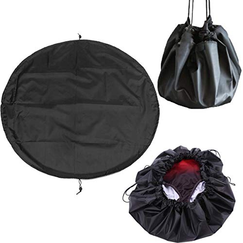cjixnji Traje de Cambio de Traje de Neopreno, Bolsa de Transporte con Cordón Ajustable para el Buceo de Surf, Accesorios de Natación, Traje de Buceo, Impermeable, Bolsa para Esterilla, Negro