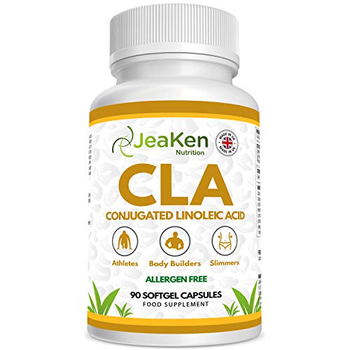 CLA ACIDO LINOLEICO CONJUGADO - Quemagrasas Potente Para Adelgazar - Pastillas Para Adelgazar Rapido y Aumenta la Masa Muscular - 90 Quemador de Grasa Cápsulas 80% Derivado de Cártamo Sin Alérgenos