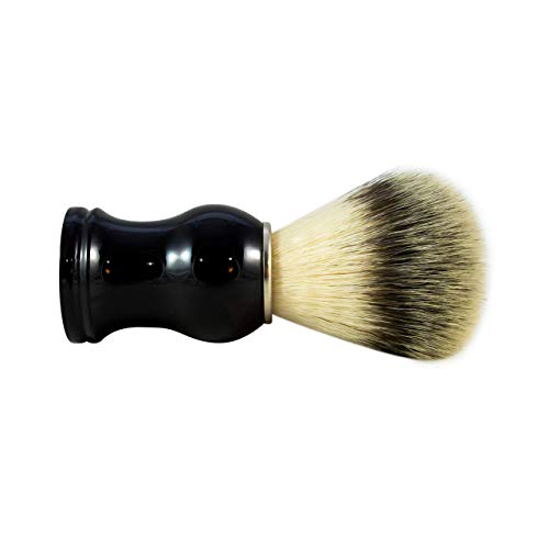 Clara Confianza Co brocha de afeitar sintética | Afeitado vegano-amigable con uncepillo de cerdas sintéticas