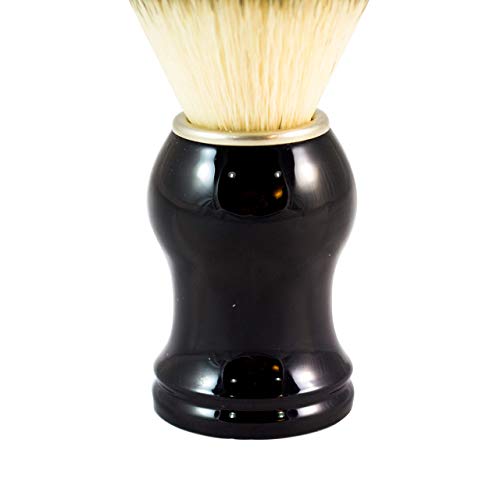 Clara Confianza Co brocha de afeitar sintética | Afeitado vegano-amigable con uncepillo de cerdas sintéticas