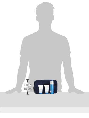 Clarins Men Hydratation - Set con 4 piezas (Gel Revitalizante 50 ml, Champú/Gel Ducha 30 ml, Limpiador Espumoso 30 ml, estuche)