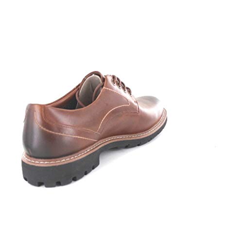 Clarks Batcombe Hall Derby - Zapatos de Cordones  para Hombre, Marrón (Dark Tan Lea), 41 EU