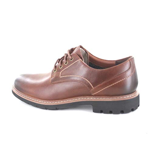 Clarks Batcombe Hall Derby - Zapatos de Cordones  para Hombre, Marrón (Dark Tan Lea), 41 EU