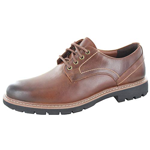 Clarks Batcombe Hall Derby - Zapatos de Cordones  para Hombre, Marrón (Dark Tan Lea), 41 EU
