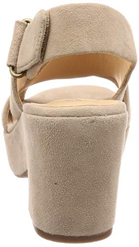 Clarks Maritsa Lara, Sandalia con Pulsera para Mujer, Beige (Sand Suede-), 36 EU