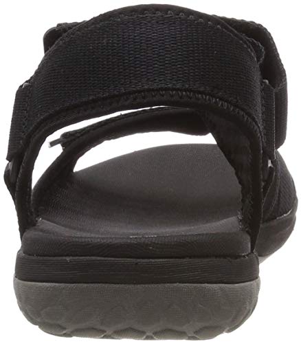 Clarks Step Beat Sun, Abierta Sandalias Punta Cerrada, Negro (Black-), 45 EU
