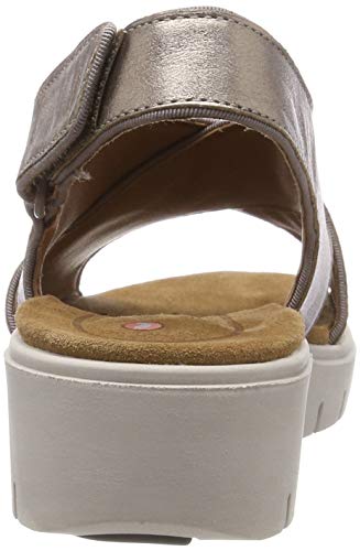 Clarks Un Karely Sun, Chanclas Sandalias Flip-Flop, Dorado (Gold Metallic -), 38 EU