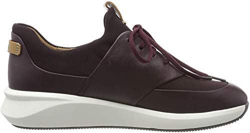Clarks Un Rio Lace, Zapatillas, Marrón (Aubergine Lea Aubergine Lea), 39 EU