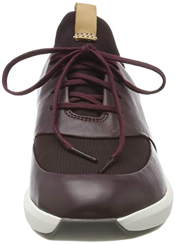 Clarks Un Rio Lace, Zapatillas, Marrón (Aubergine Lea Aubergine Lea), 39 EU