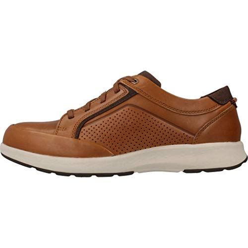 Clarks Un Trail Form, Zapatos de Cordones Derby, Marrón (Tan Leather-), 46 EU