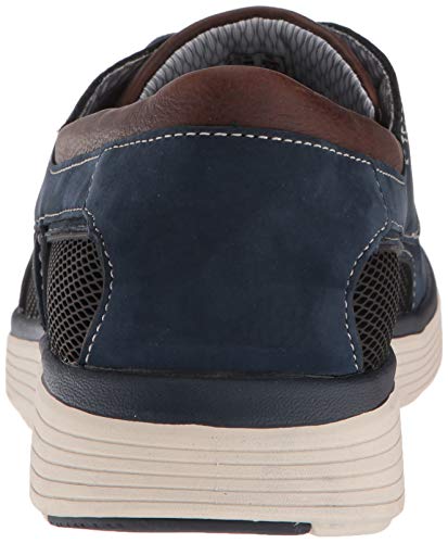 CLARKS - Unabode Paso (Step) Hombres , Azul (Azul marino (Navy Nubuck)), 10 EE US