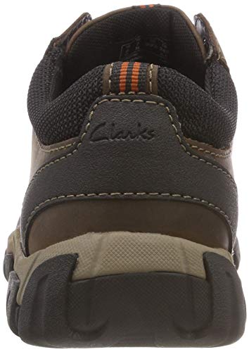 Clarks Walbeck Edge II, Zapatos de Cordones Derby para Hombre, Marrón (Brown Leather), 44 EU