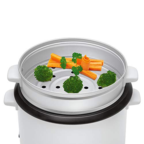Clatronic RK 3566 Arrocera, capacidad 3 litros para 2,5 kg arroz hervido, 700 W, 2000 W, 2.5 litros, Blanco