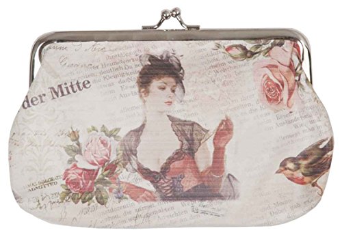 Clayre & Eef Monedero (Funda Monedero Cartera Madame Rose 17 x 11 cm