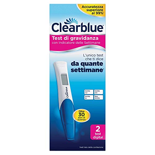 Clearblue - Test de embarazo digital con indicador de las semanas - Paquete con 2 test